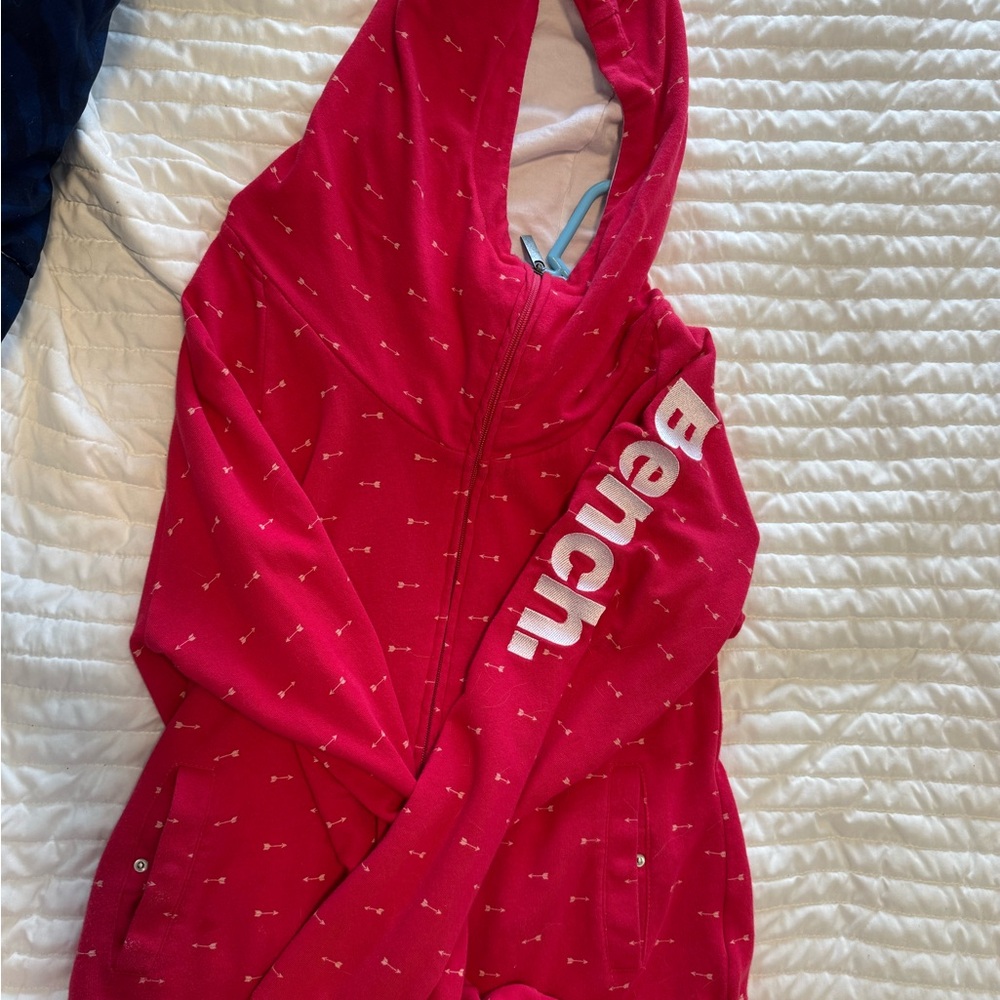 Bench Vibrant Red Hoodie with Logo